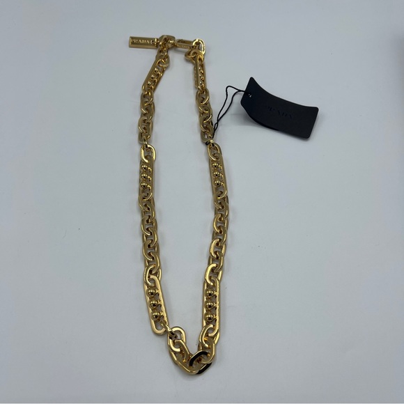 NWT NIB PRADA Gold Chain Necklace - Picture 2 of 12